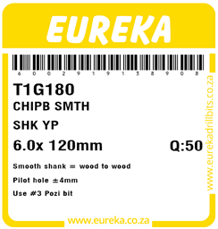 T1G180 - Chipboard Screw -T1G180_Label_T